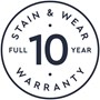 10 Full Year Warranty Logo Blue
